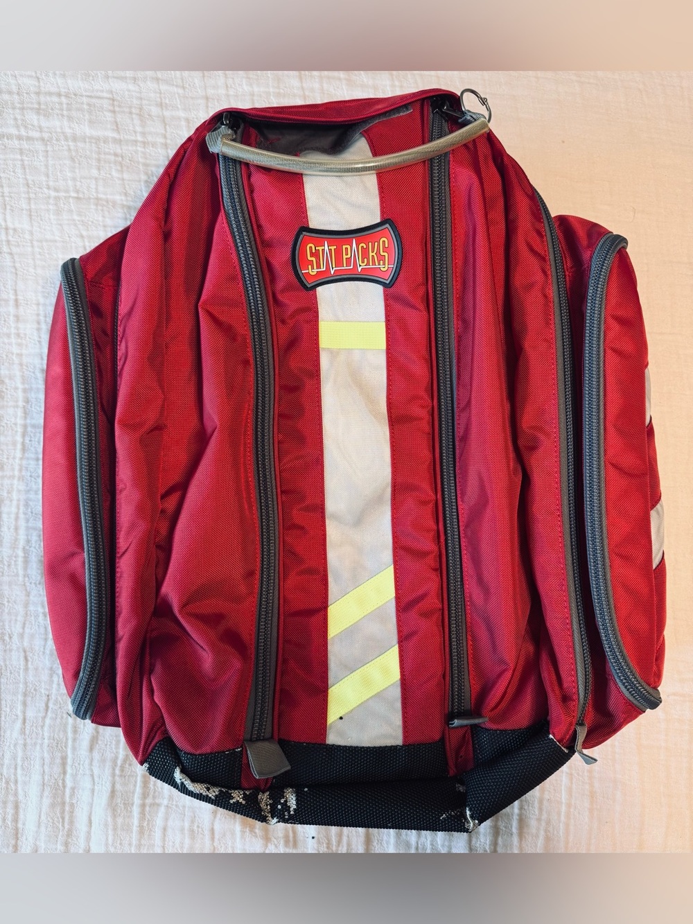 StatPacks Load N’ Go G1 EMS EMT Medical Backpack – Red First Aid Jump Bag